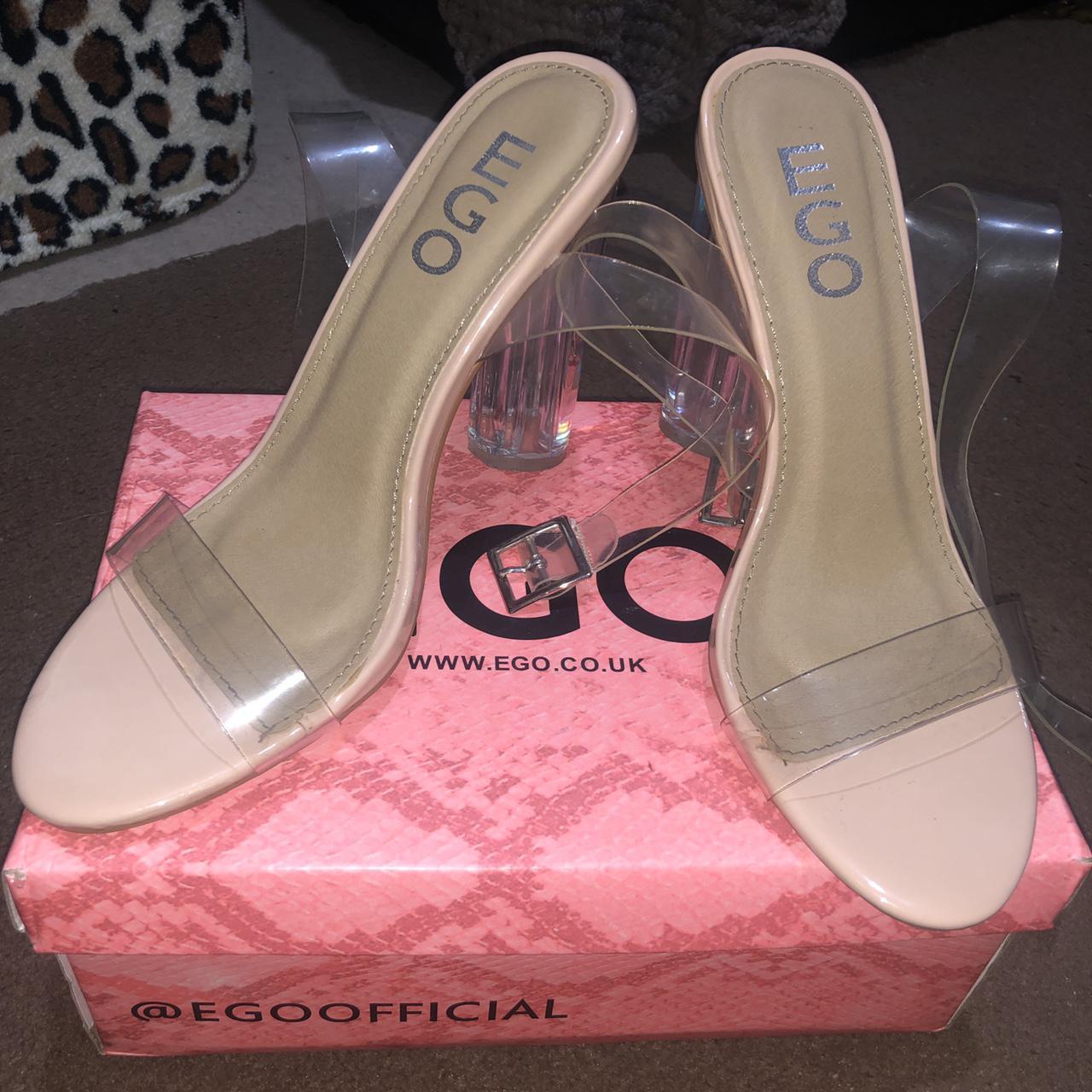 EGO, Shoes, Transparent Glass Heels