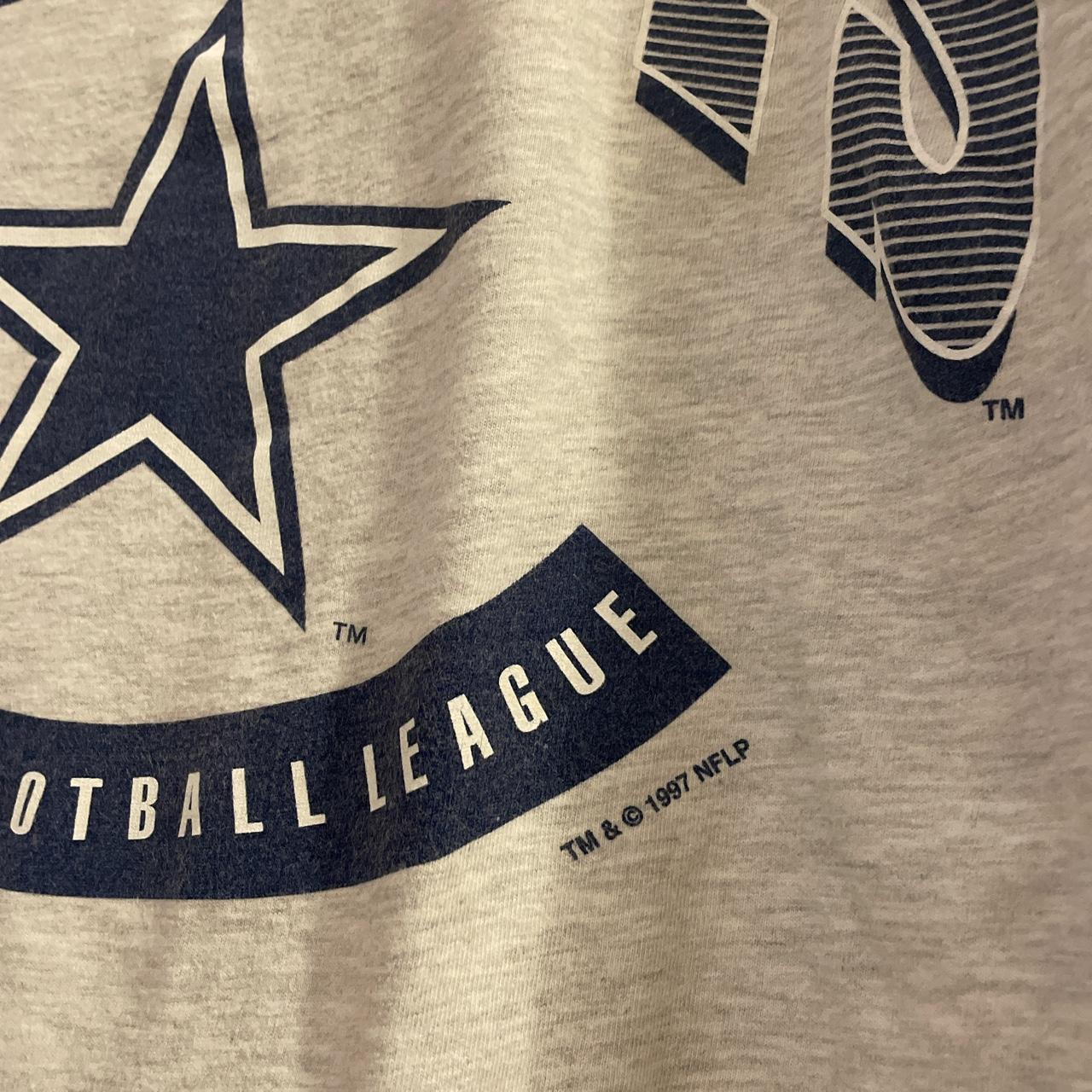 Dallas Cowboys Long Sleeve 1997 The Edge Denim Shirt - Depop