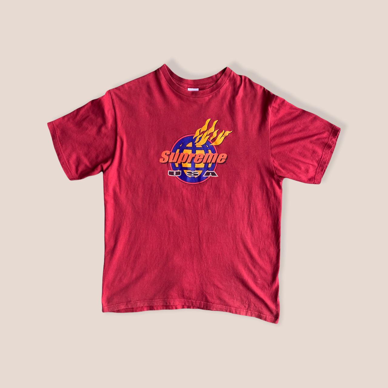 supreme globe shirt