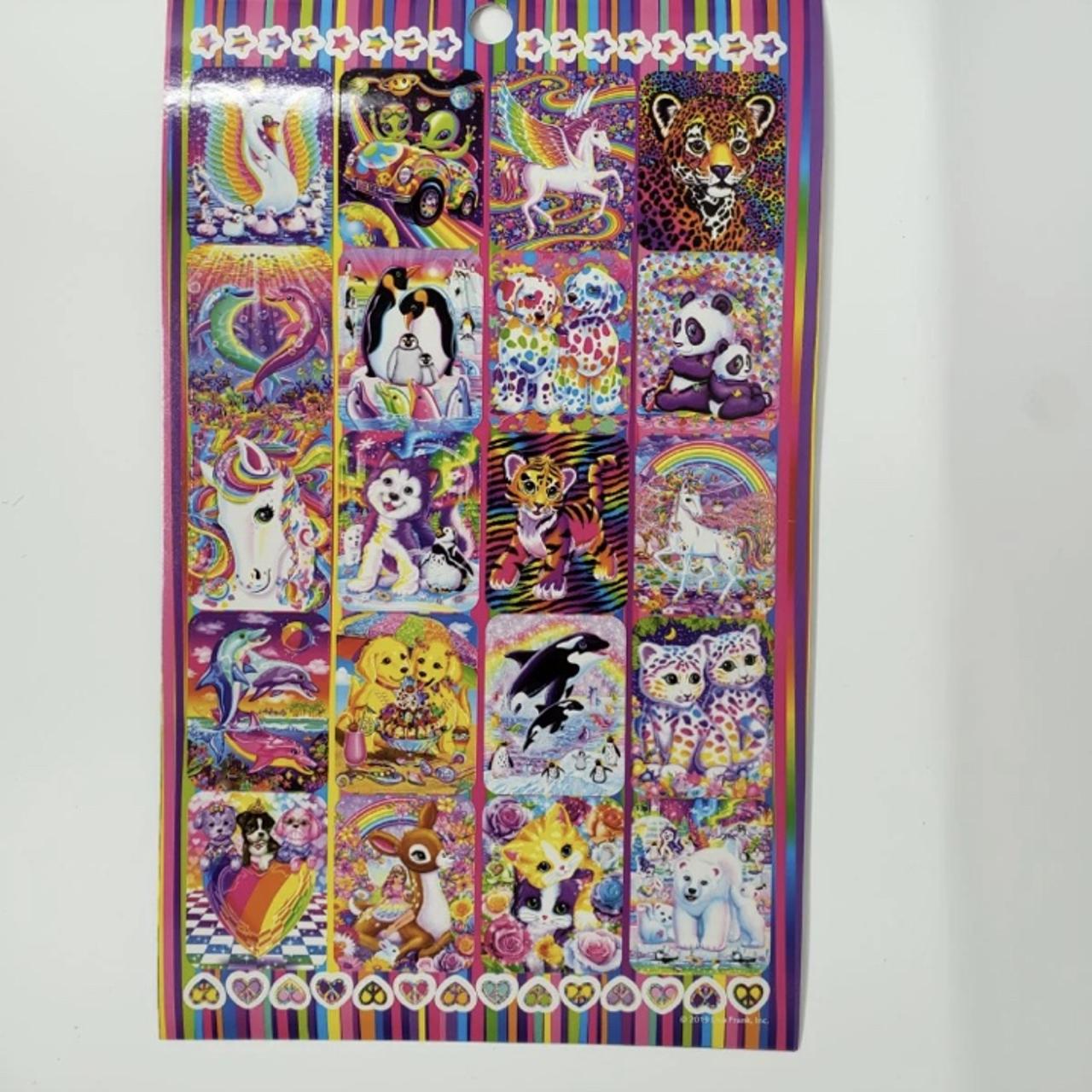 Lisa Frank Coloring Book and Sticker Pad - Depop