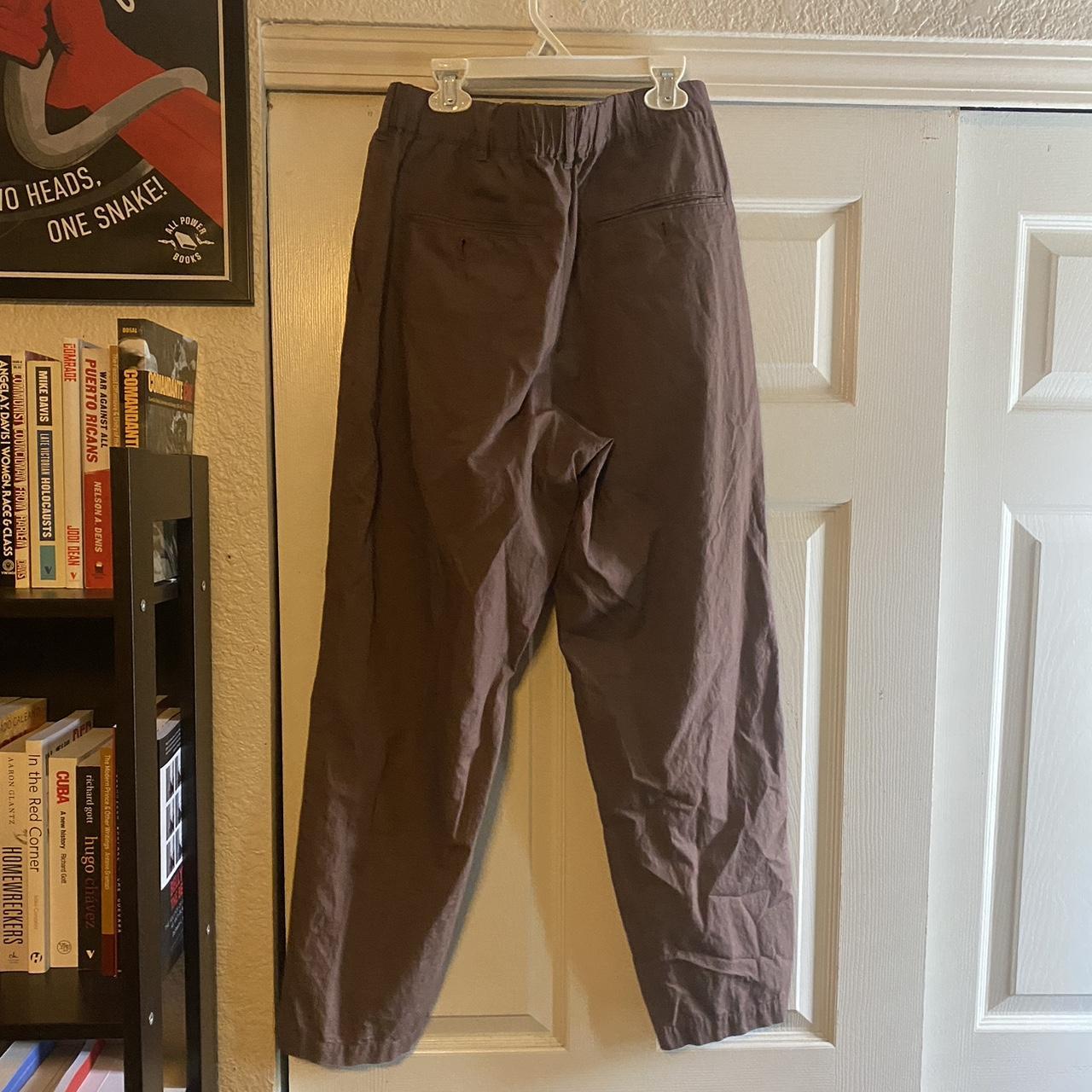 uniqlo pants. color is closer to a brown reddish color - Depop