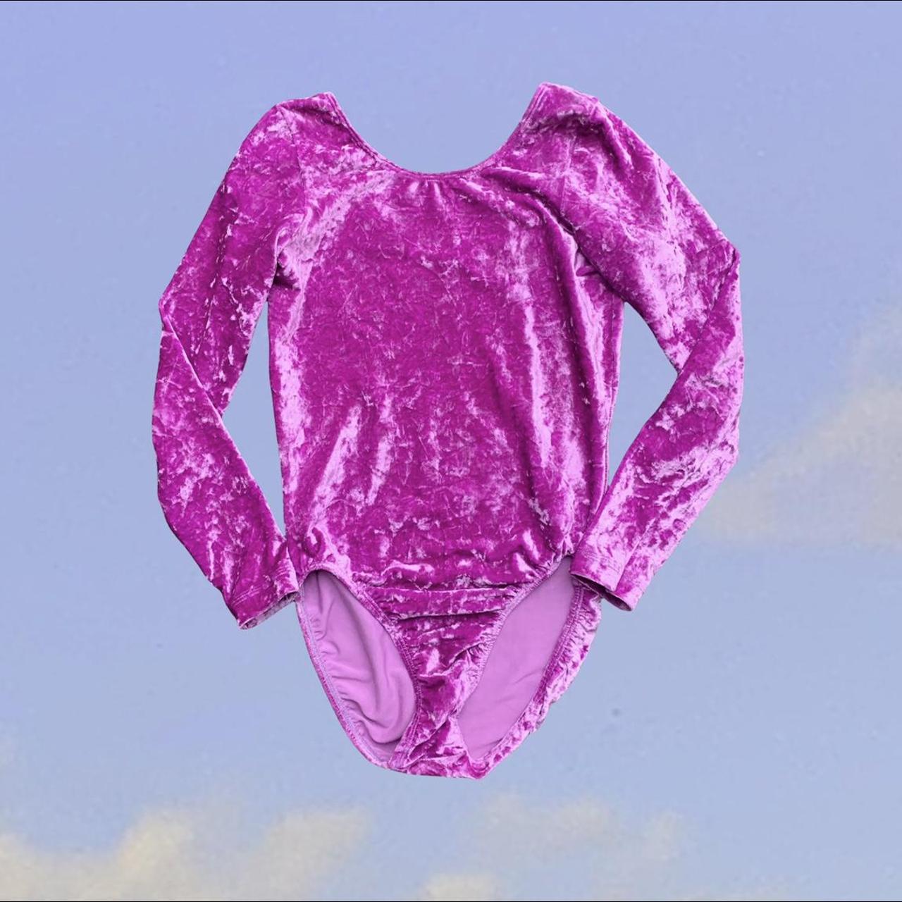 Women's Purple and Pink Bodysuit Depop