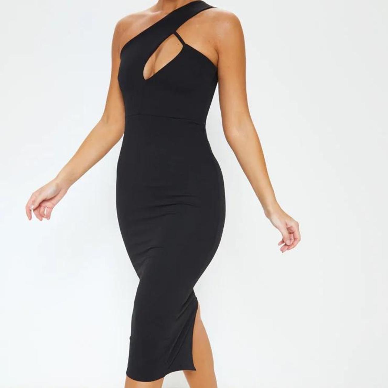 Plt black outlet midi dress