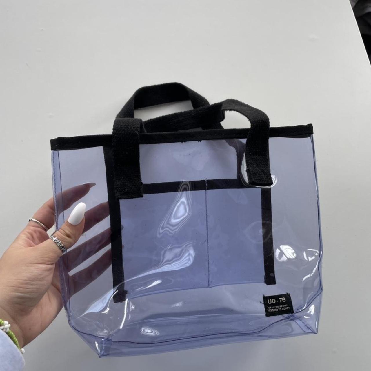 Purple Urban Outfitters Bag See through plastic ,... - Depop