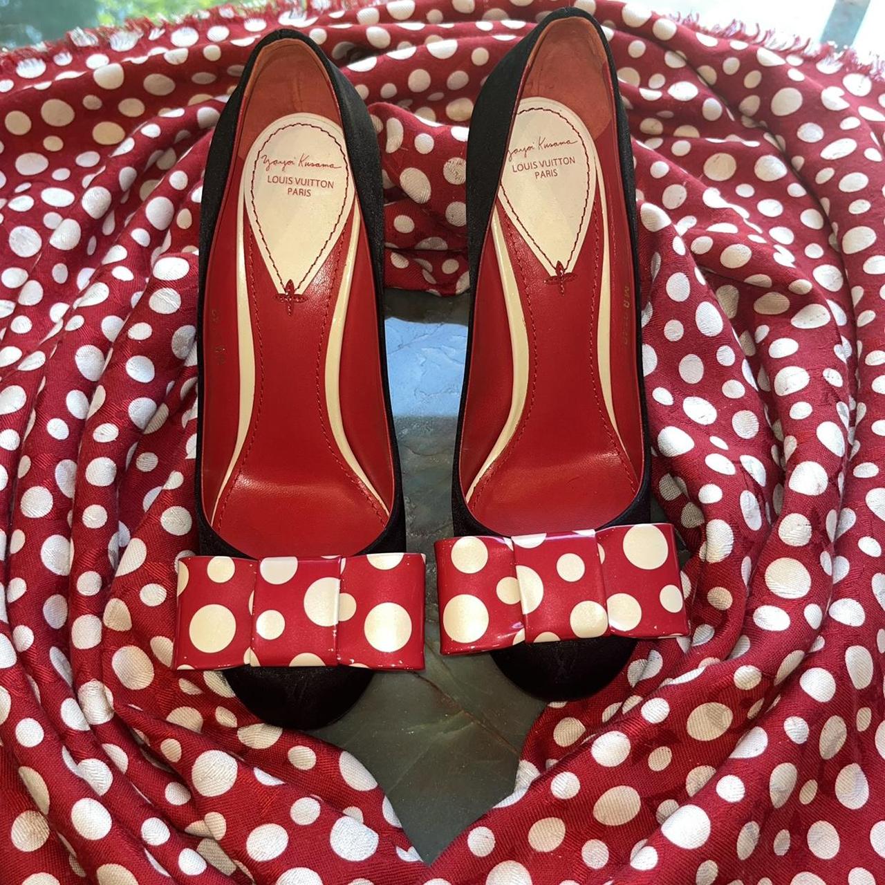 Louis Vuitton Yayoi Kusama Red & White Polka Dot Heels