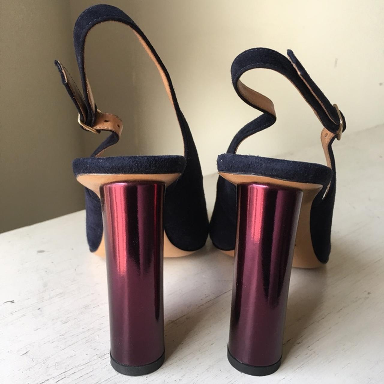 Dries Van Noten Women's Purple and Navy Sandals (4)