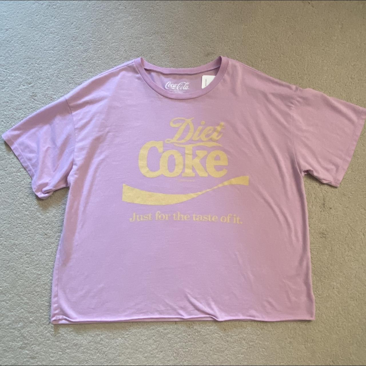 Lavender Pink Tailgate Diet Coke T Shirt XL Never