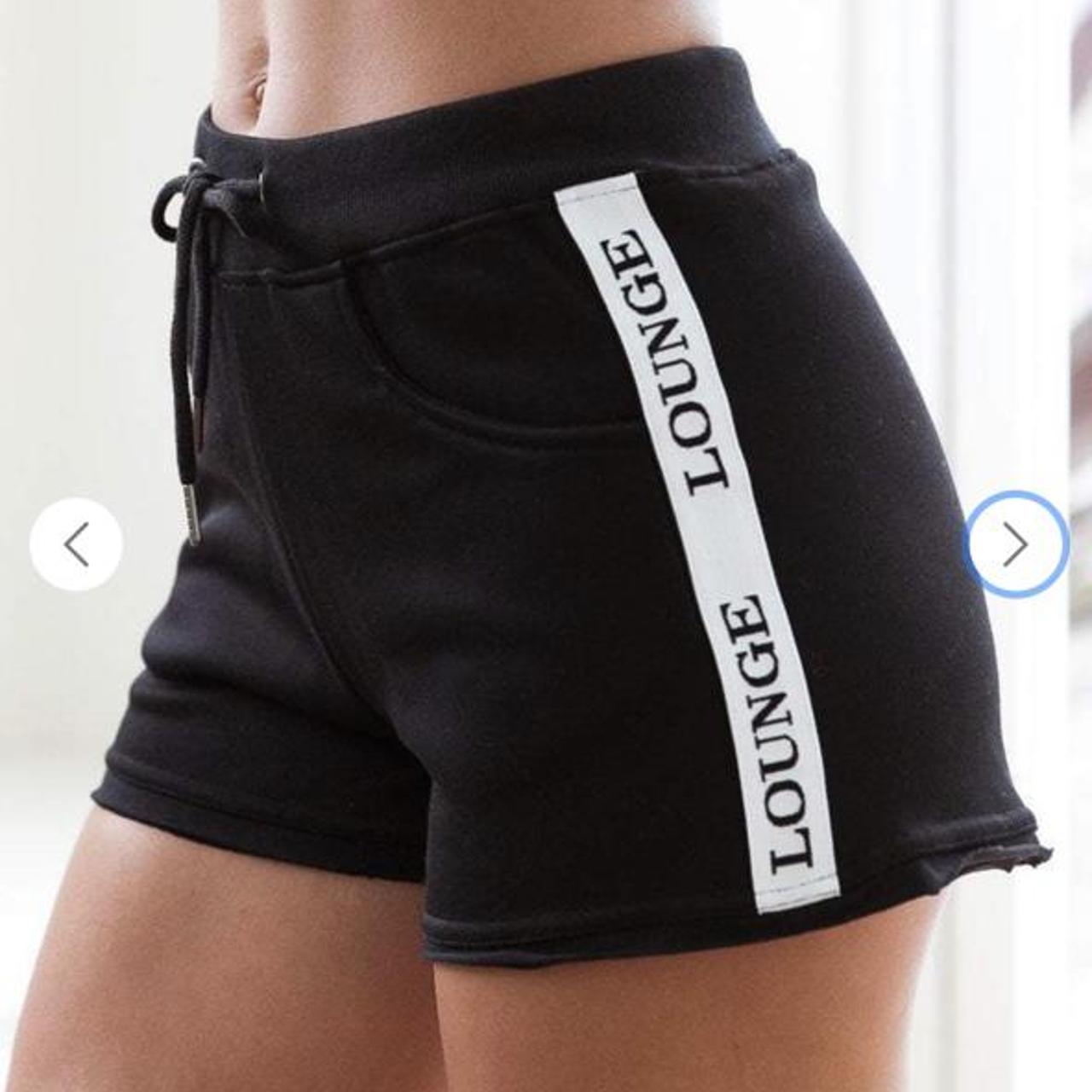 Lounge Underwear black high waisted shorts Never