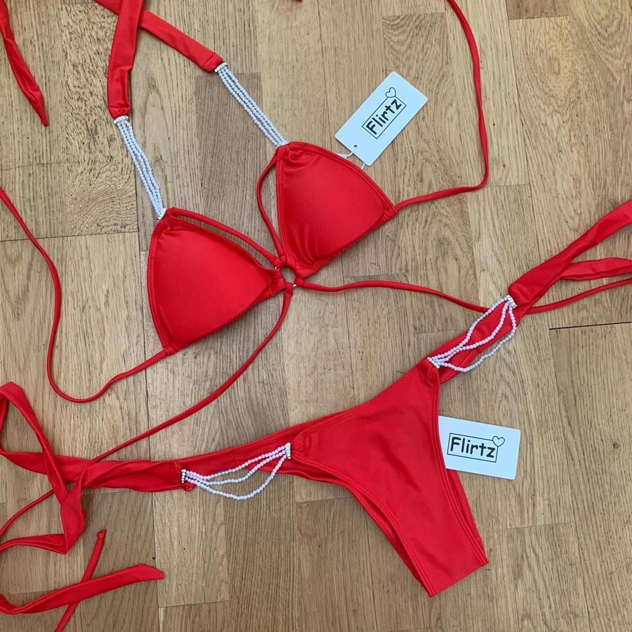 Women's Red Bikinisandtankinisets Depop