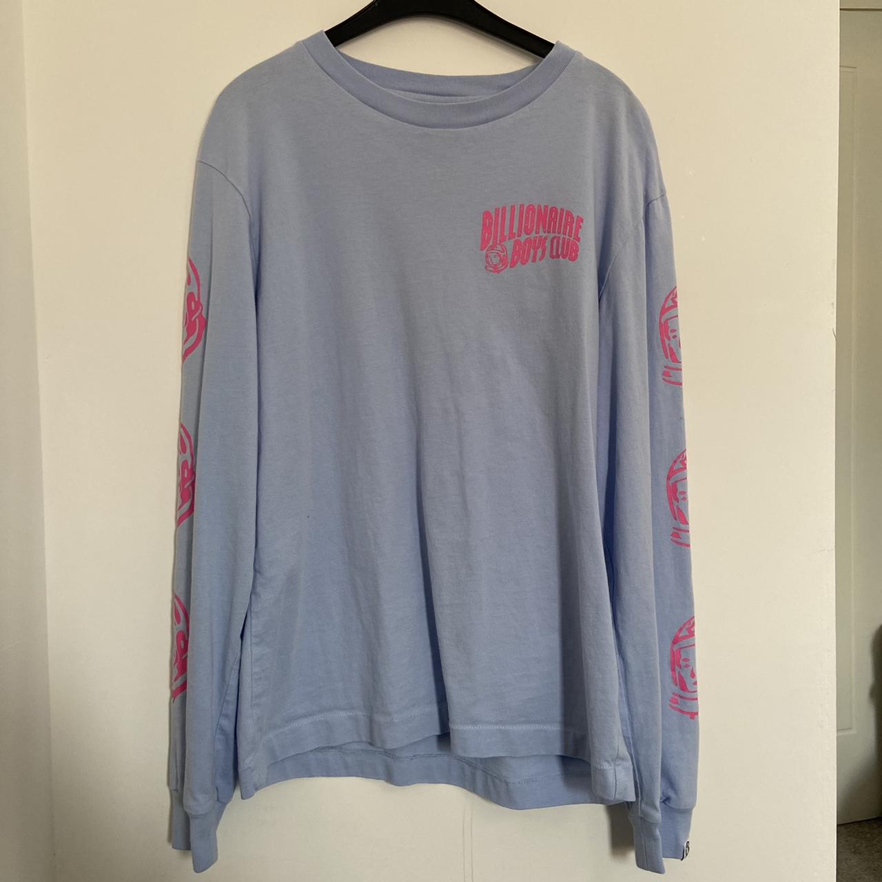 Light blue and pink Billionaire Boys Club long... - Depop