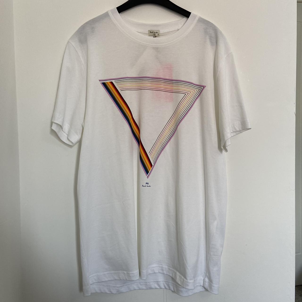 Paul Smith white triangle t-shirt brand new with... - Depop