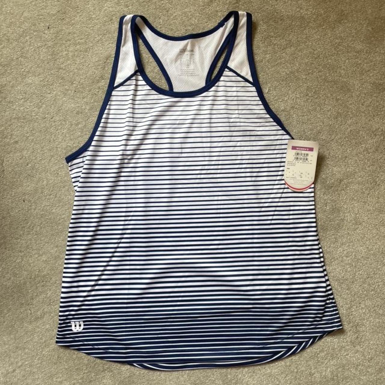 Women's Blue and White Vests-tanks-camis | Depop