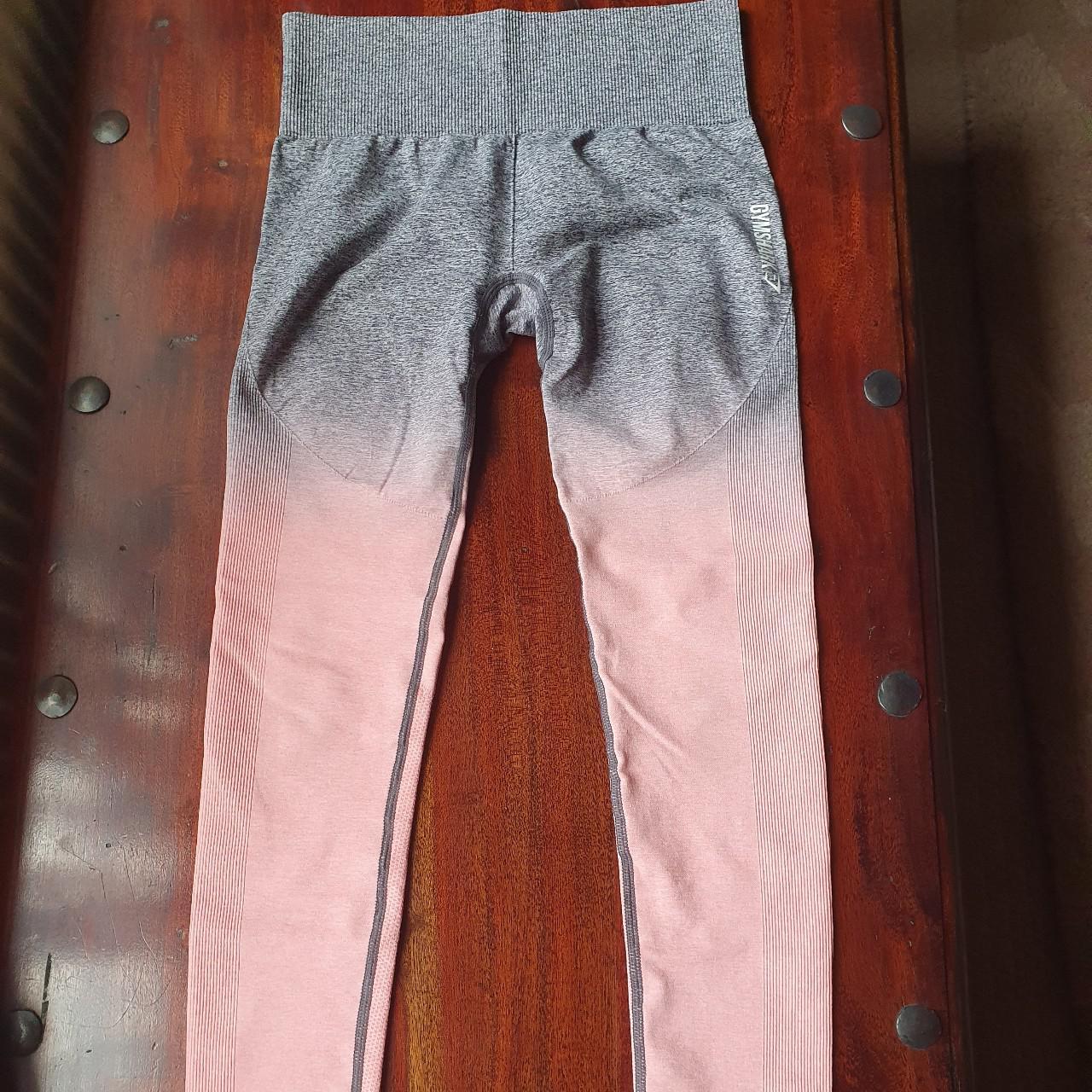 Peach Ombré Gymshark dupe leggings size medium - Depop