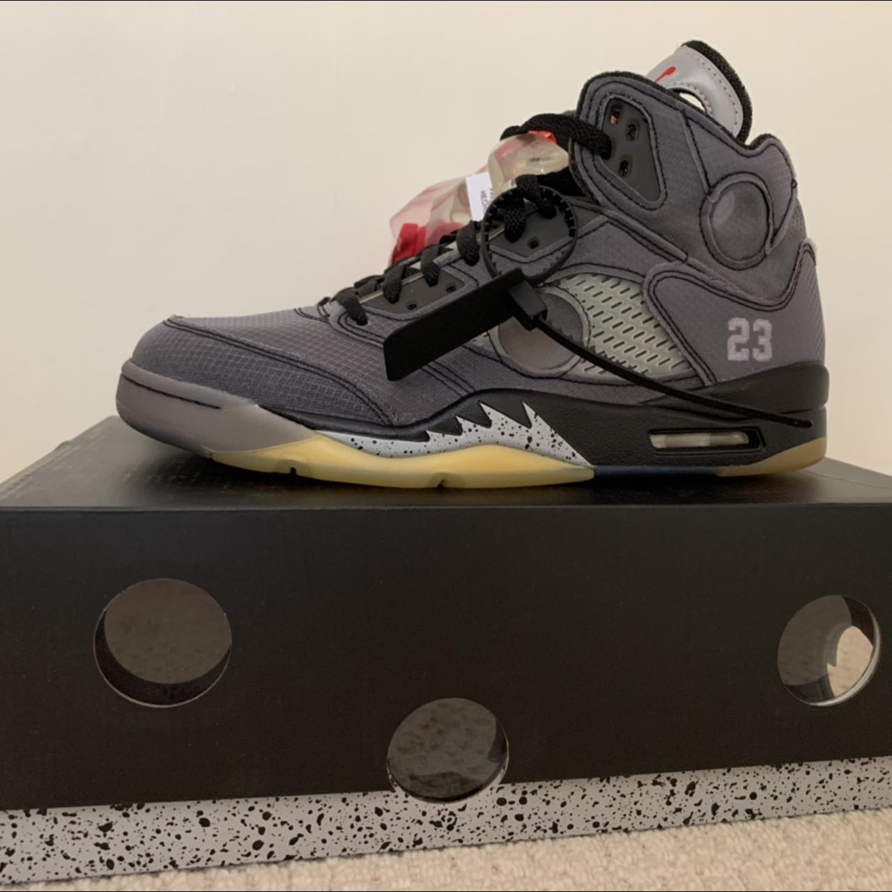 drop jordan 5 off white