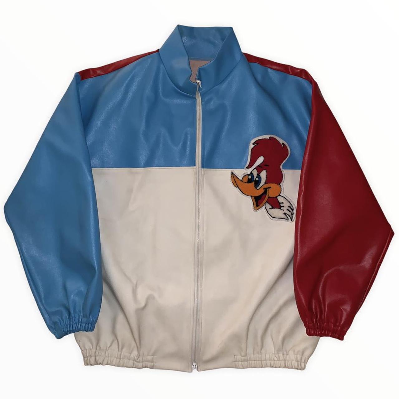 Vintage 1970s Woody Woodpecker leather jacket No... - Depop