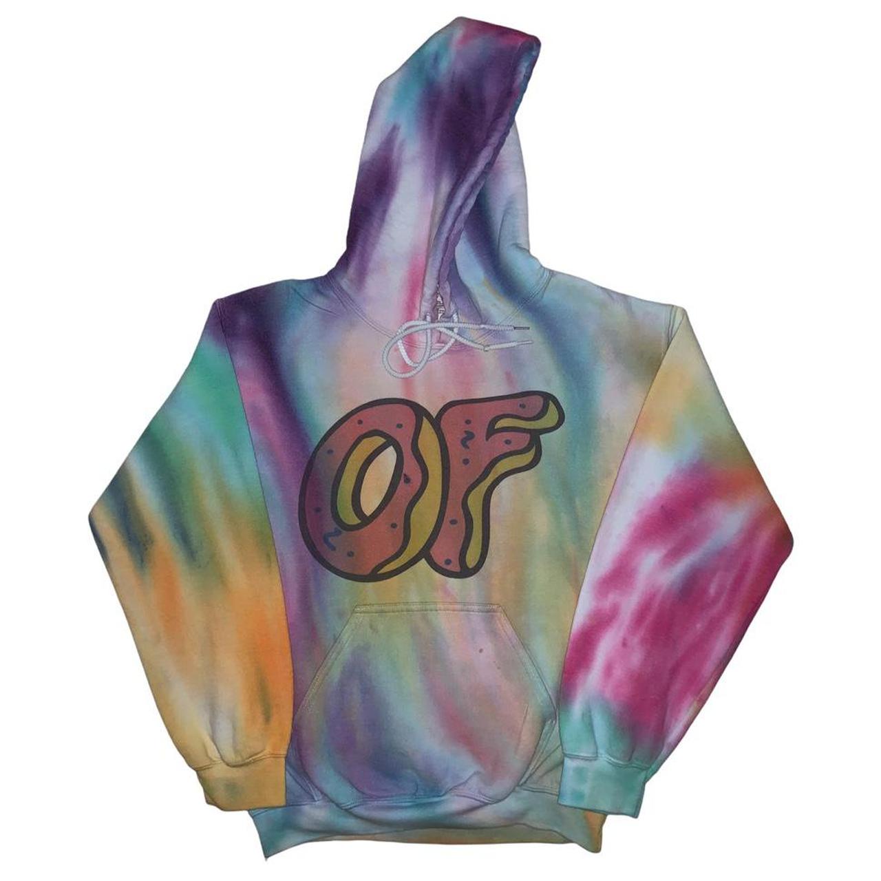 Odd future aqua 2025 tie dye hoodie