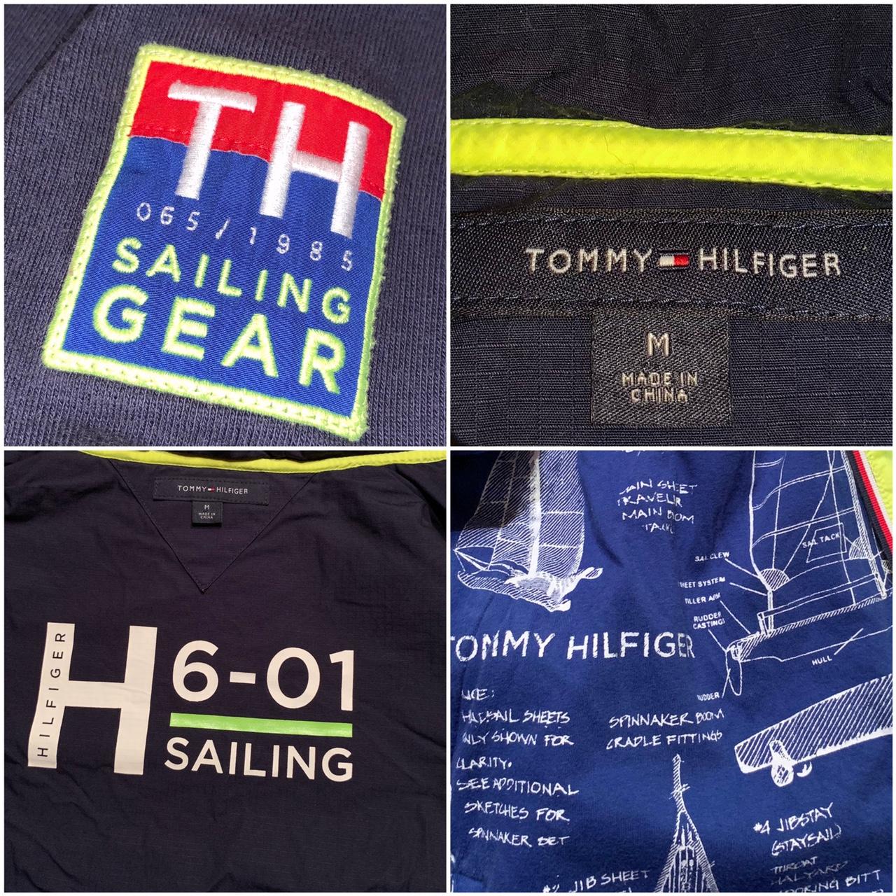 Vintage Tommy Hilfiger Sailing Gear hoodie Tagged... Depop