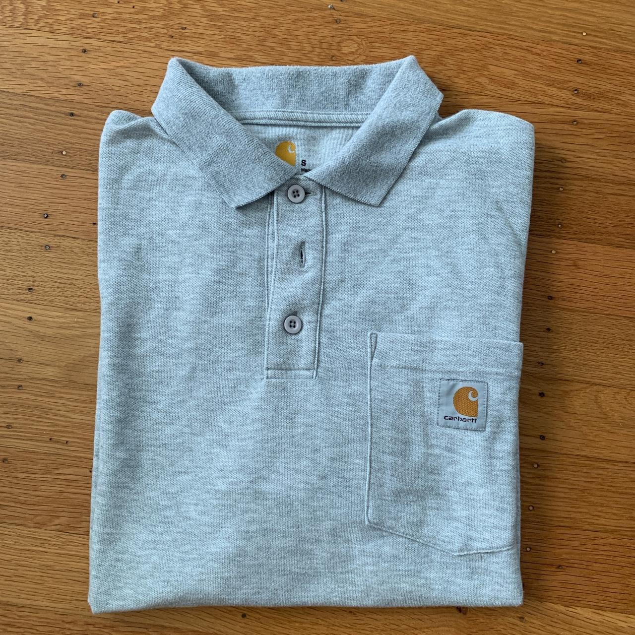 Carhartt polo shirt. Original fit fits a small and a... - Depop
