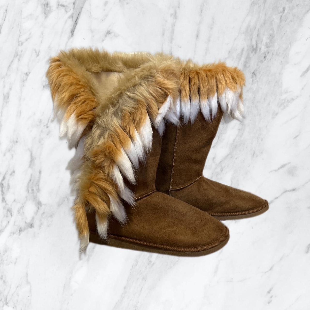 Justfab fuzzy boots best sale