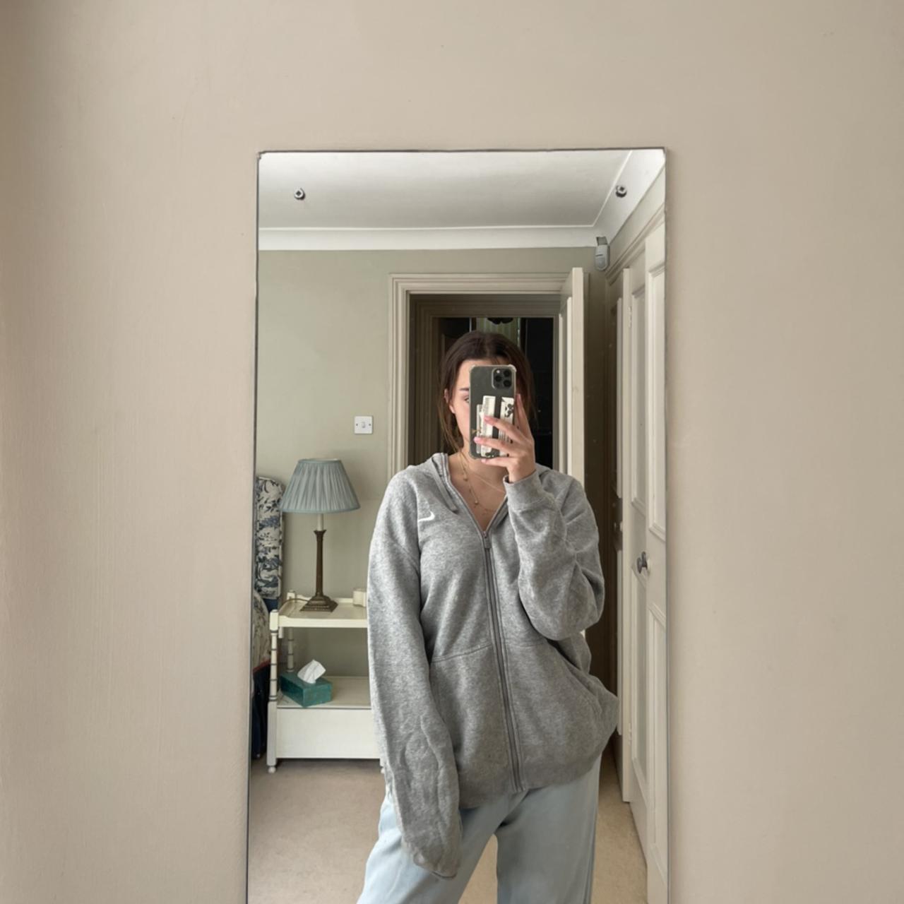 oversized grey nike jumper
