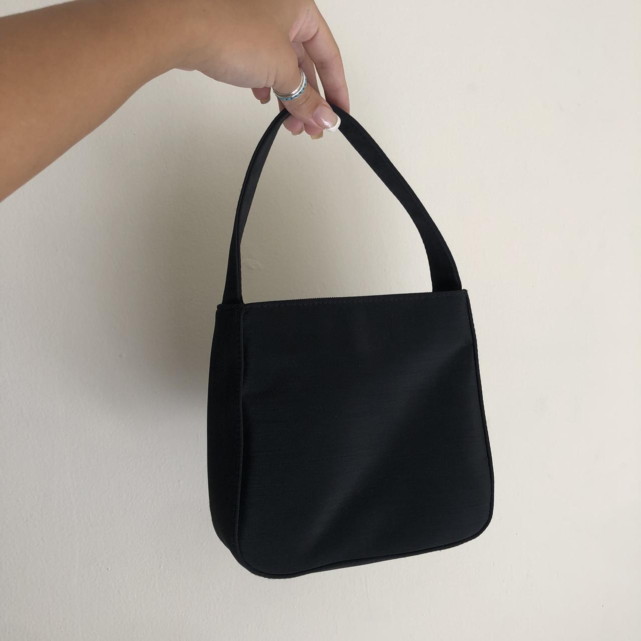 Vintage Black Nylon Bag vintage nylon purse black Depop