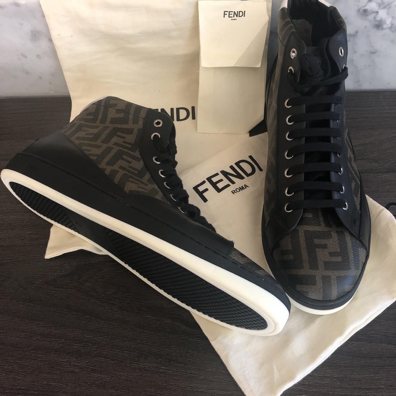 BRAND NEW - Fendi Sneakers (Ankle Sneakers Zucca) -... - Depop