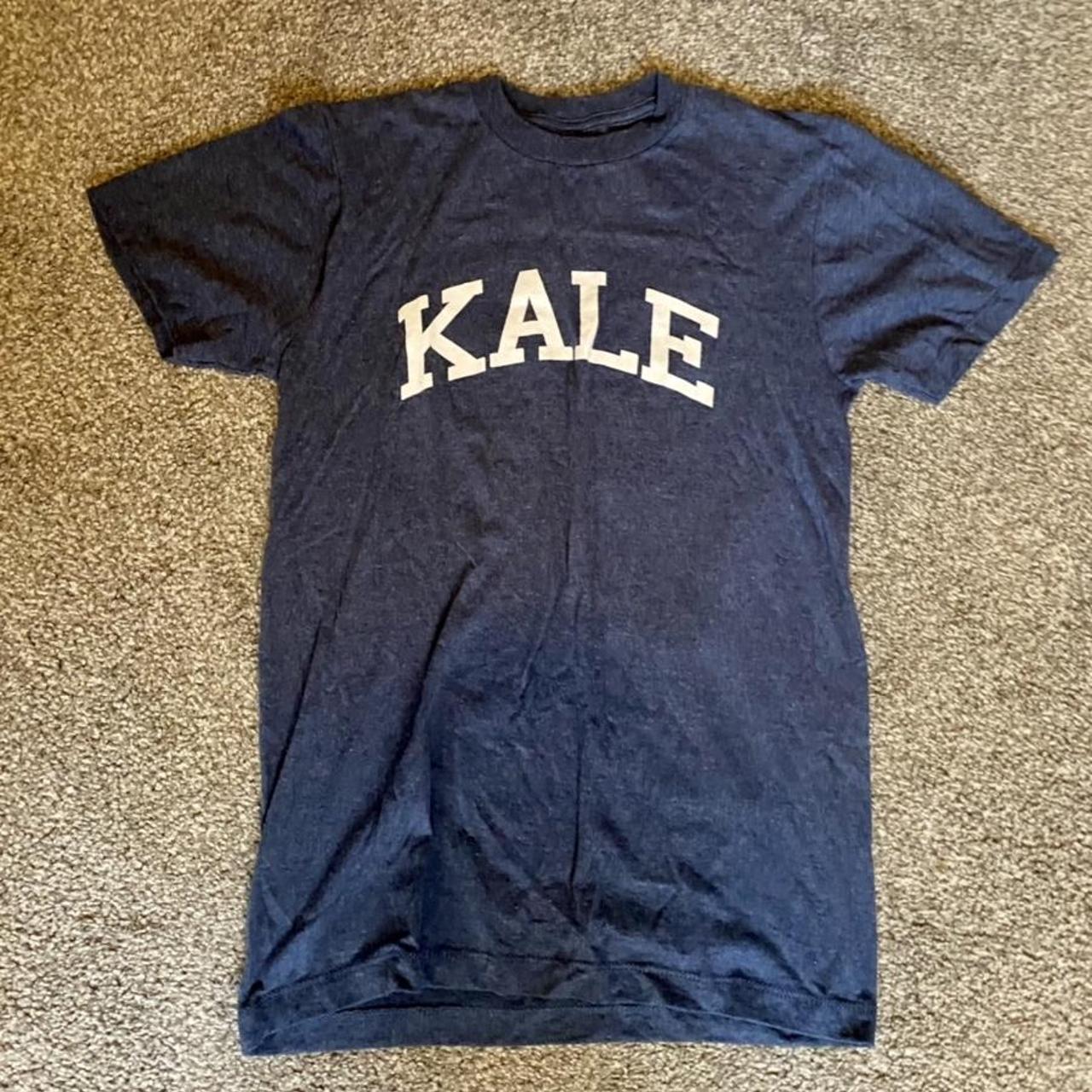 Urban Outfitters blue KALE Beyoncé style T-shirt... - Depop