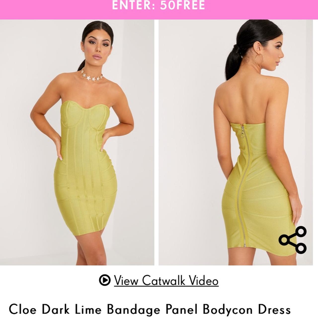 Lime bandage outlet dress