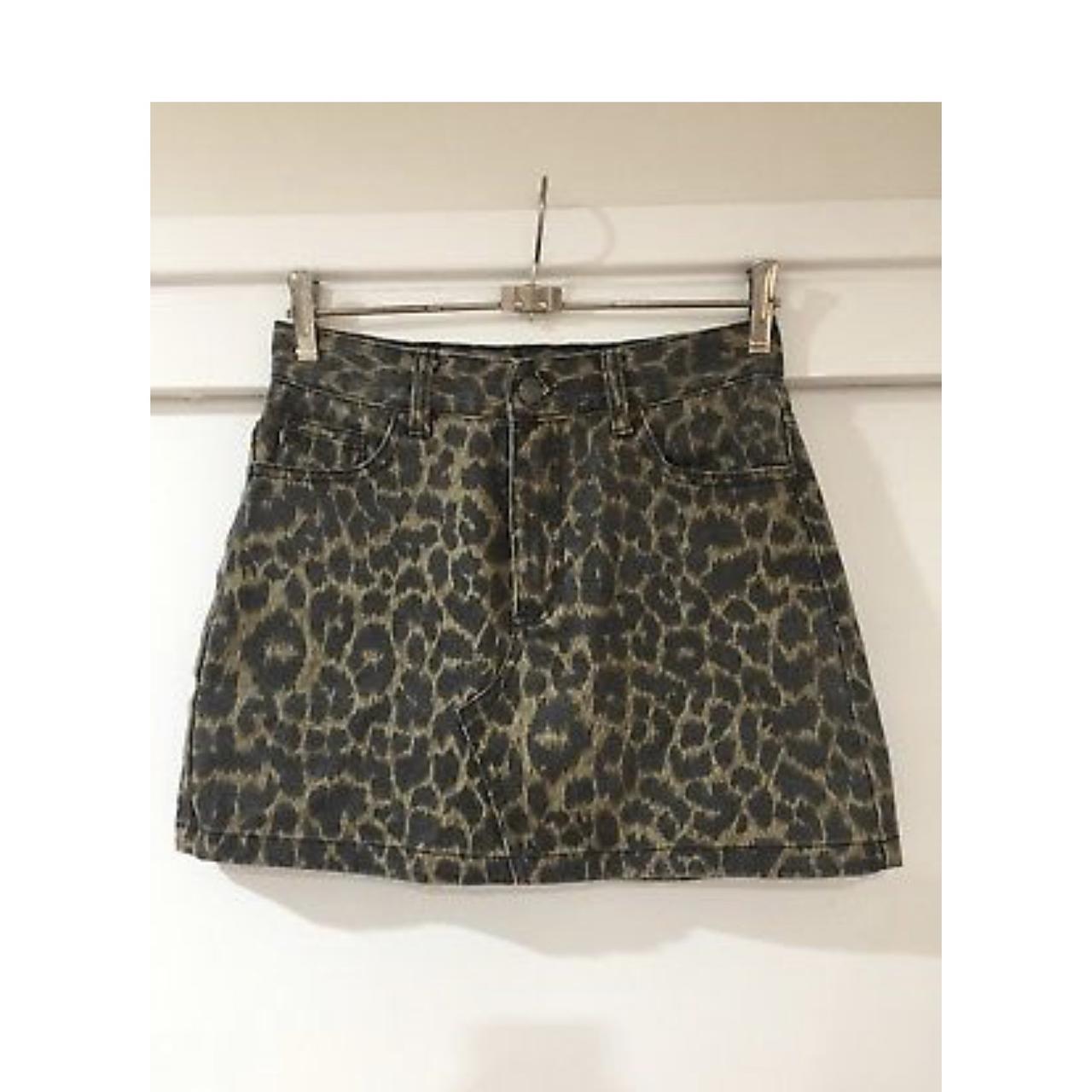 Leopard print outlet skirt glassons