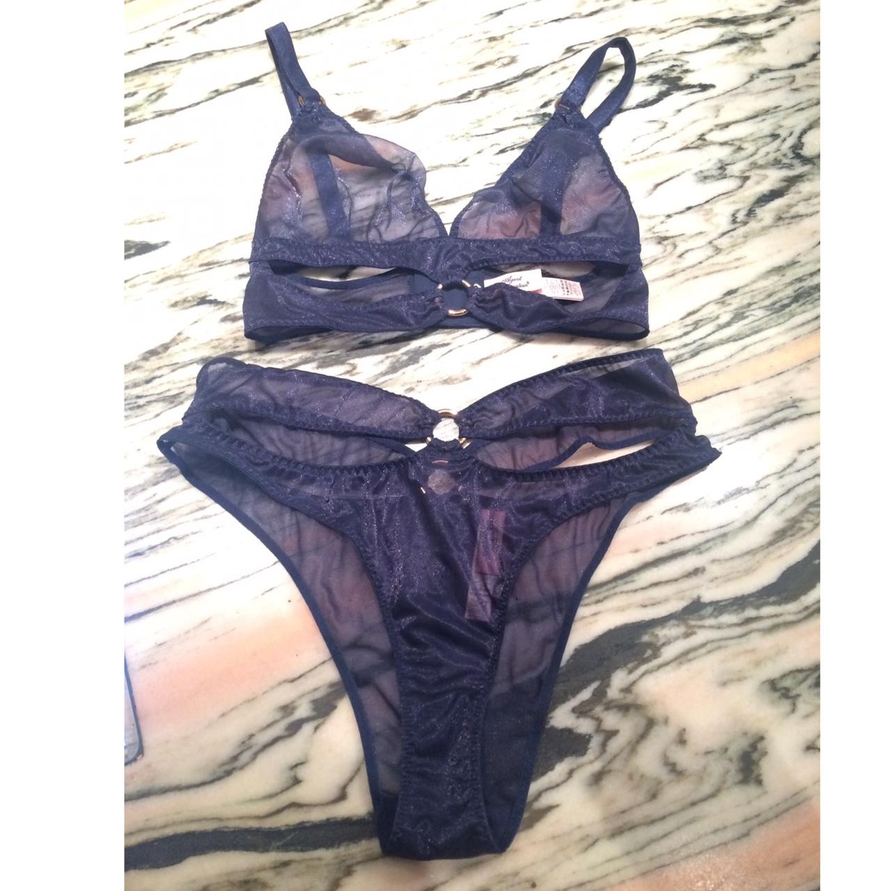 The most beautiful navy blue agent provocateur navy - Depop