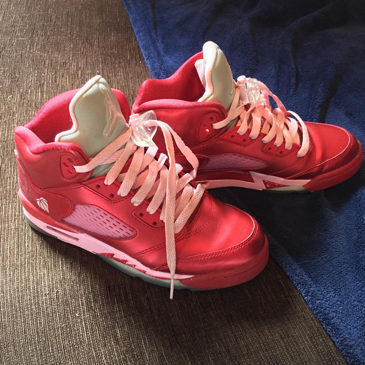 jordan 5 red and pink