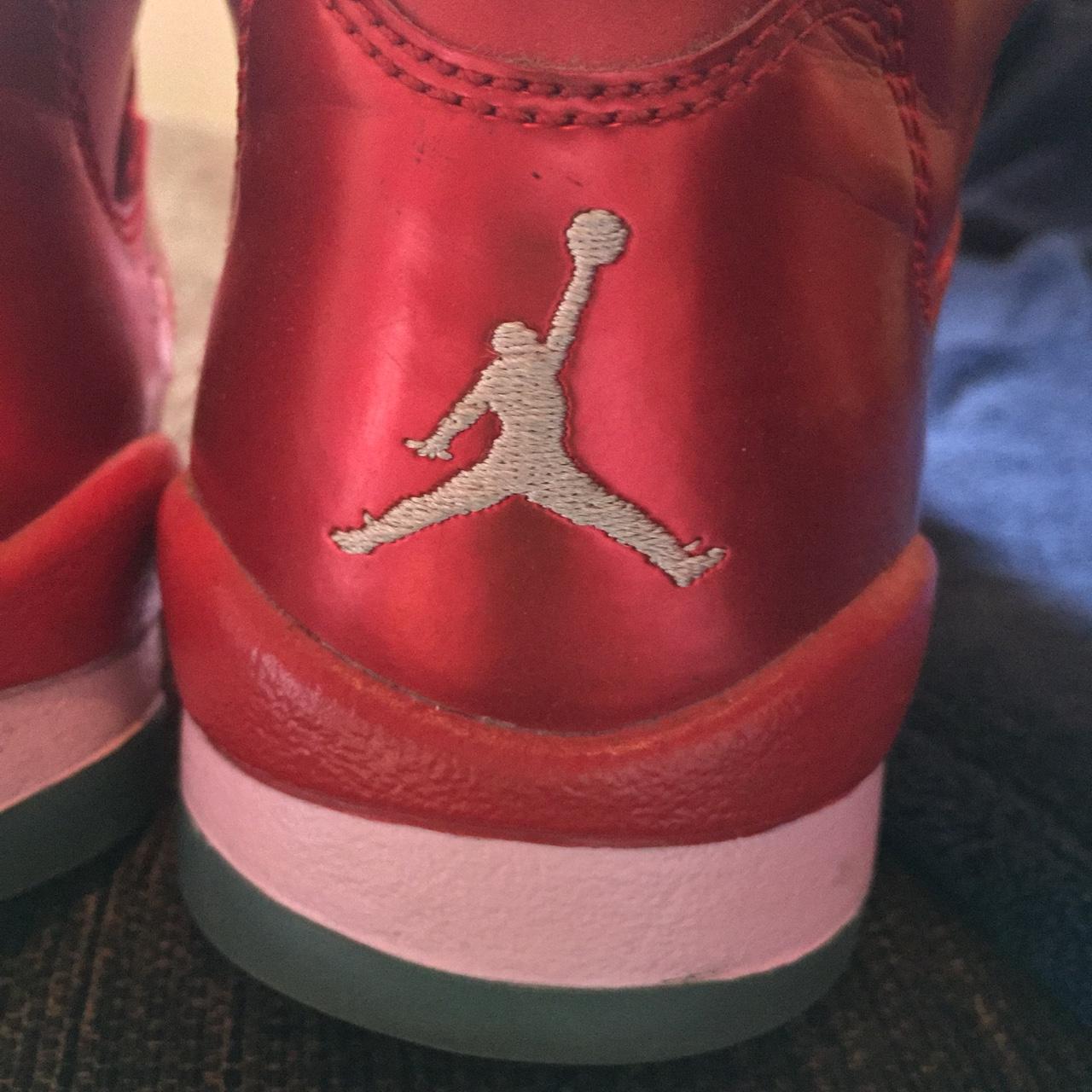 jordan retro 5 white red pink