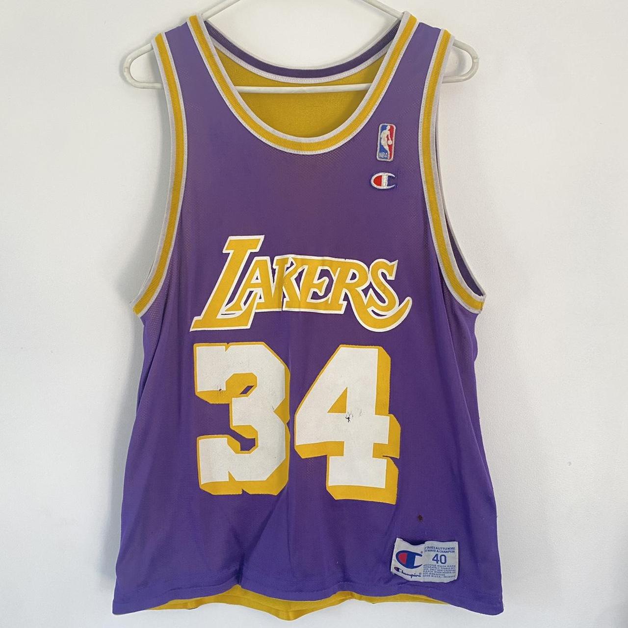 Vintage Shaquille O'Neal Los Angeles Lakers Jersey - Depop