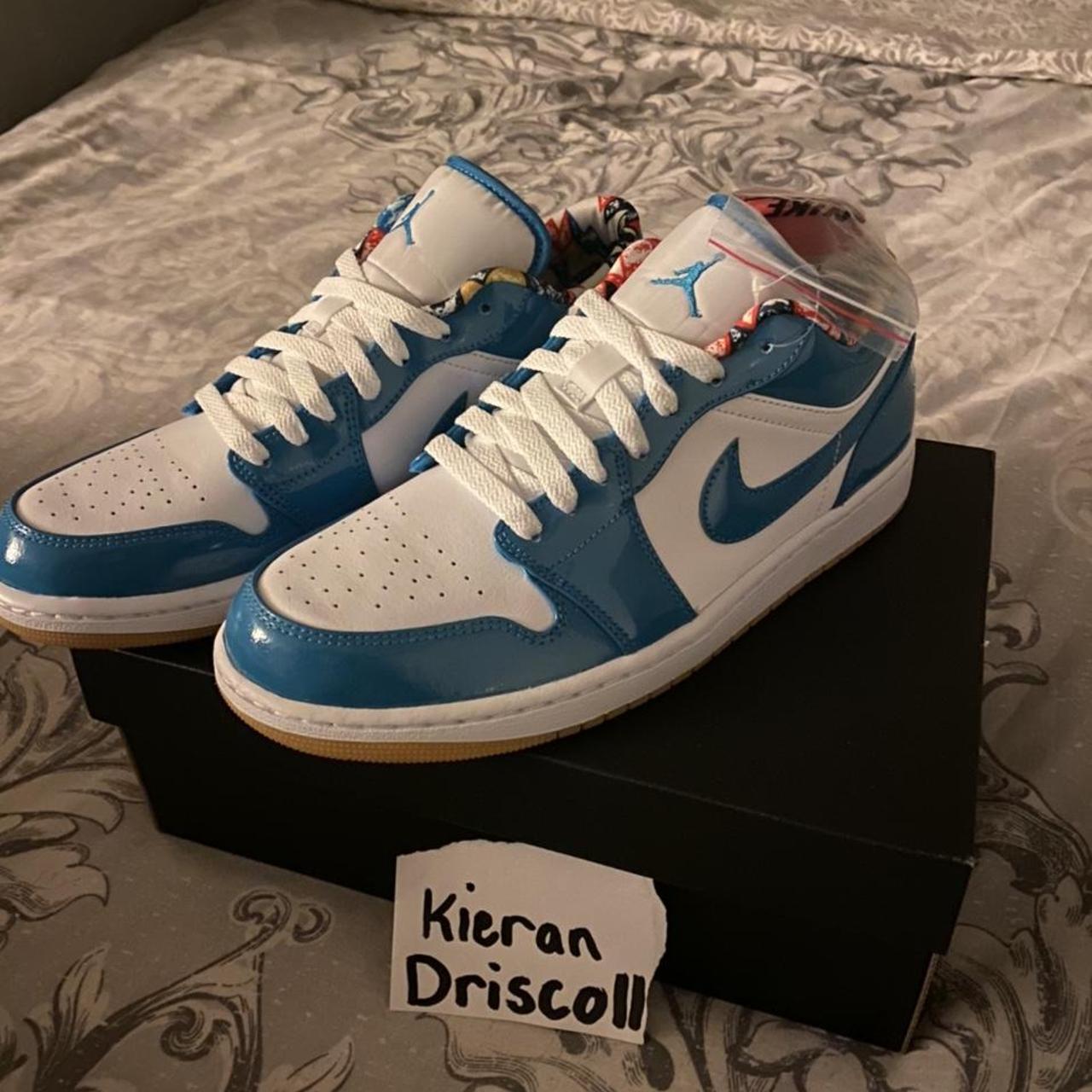 Nike Air Jordan 1 Low SE Barcelona Cyber Teal Like - Depop