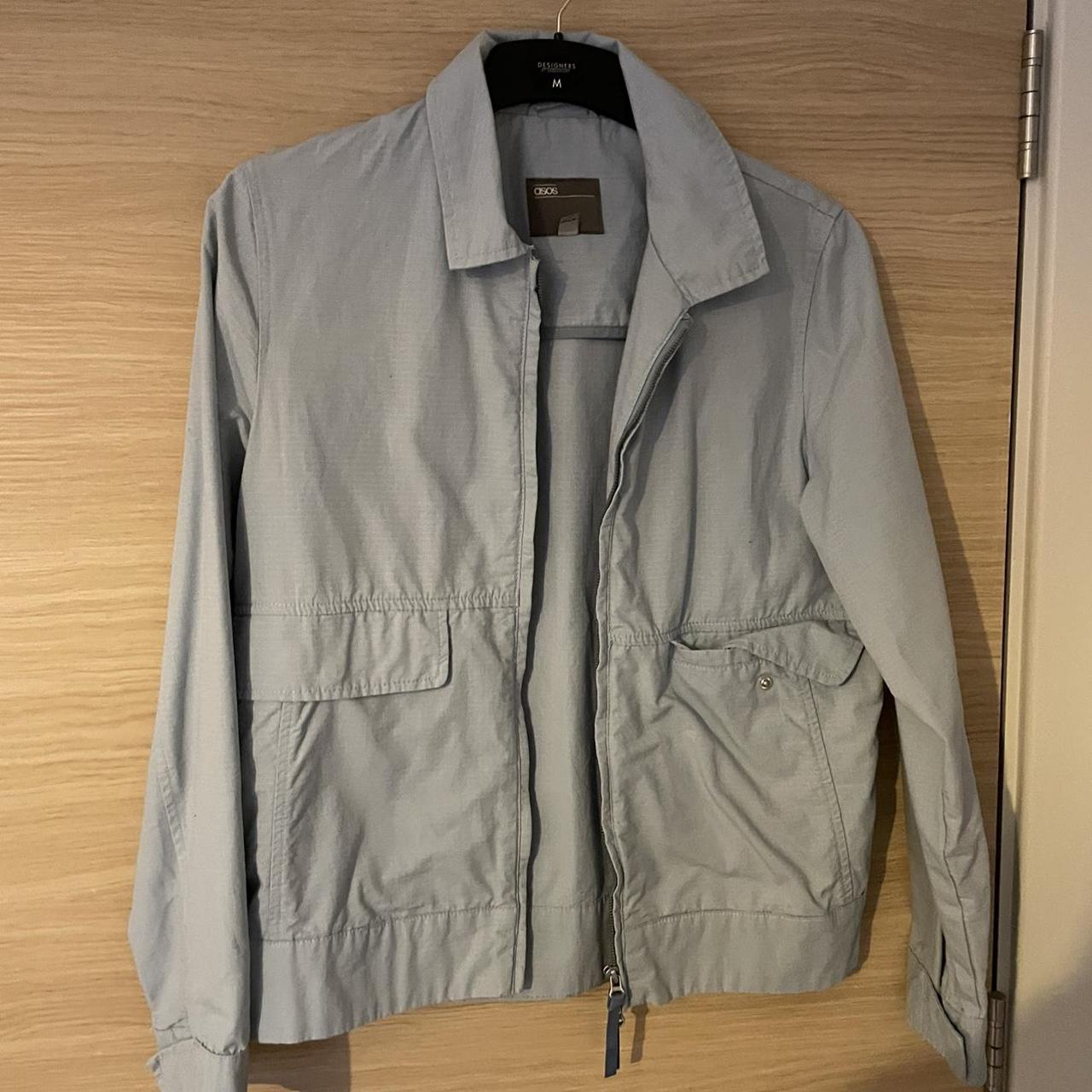 Asos blue summer Harrington style jacket. Size... - Depop