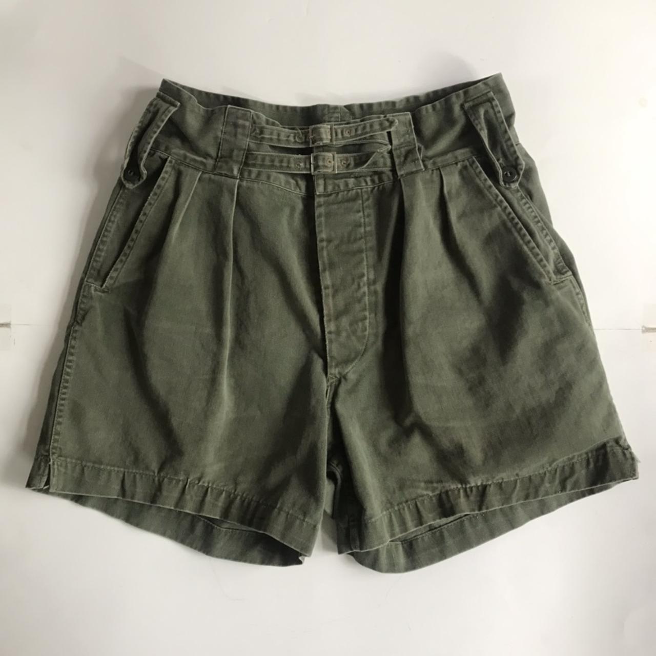 Women's Green and Khaki Shorts | Depop