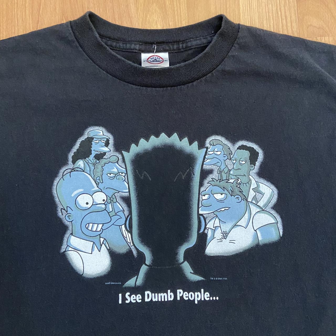 Vintage The Simpson Men’s Bart I See Dumb People …...