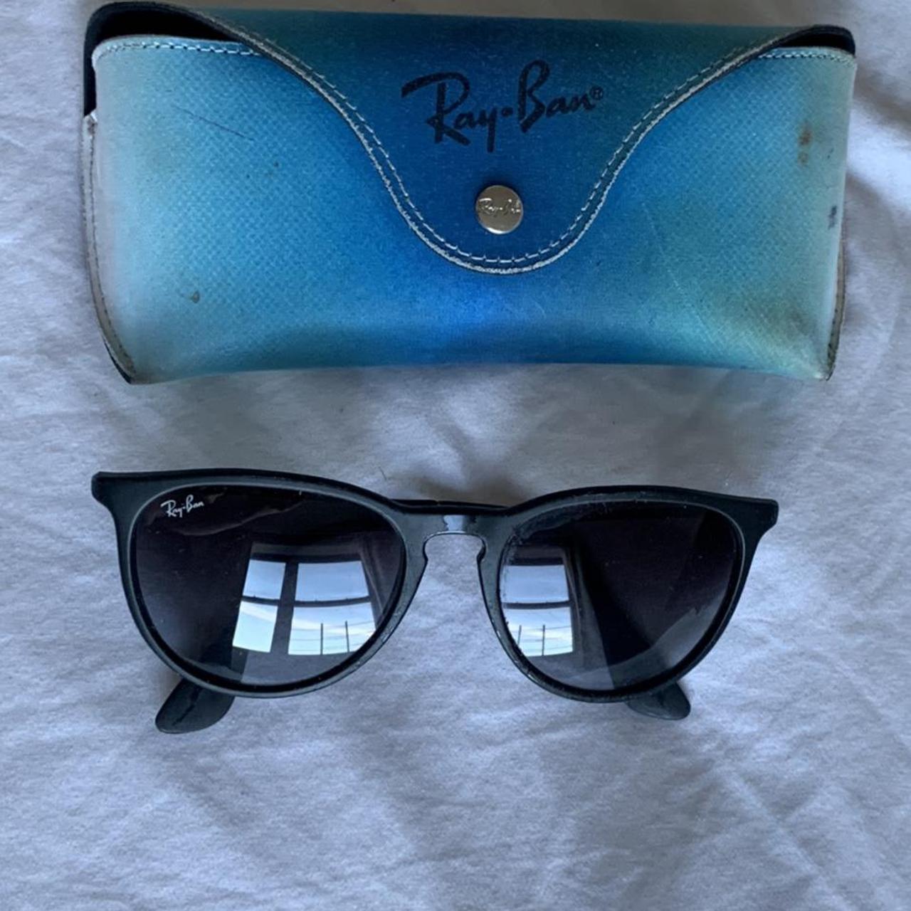 Ray ban sunglasses black, frame is peeling/ sticky... Depop
