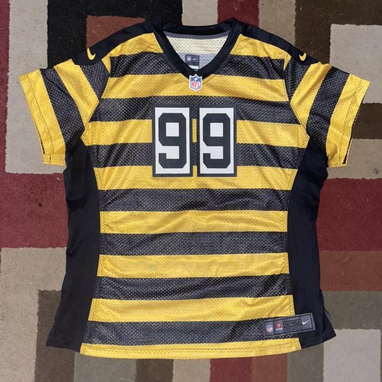 Nike, Shirts & Tops, Nike On Field Pittsburgh Steelers Nfl Football Bumblebee  Jersey Brett Keisel 99