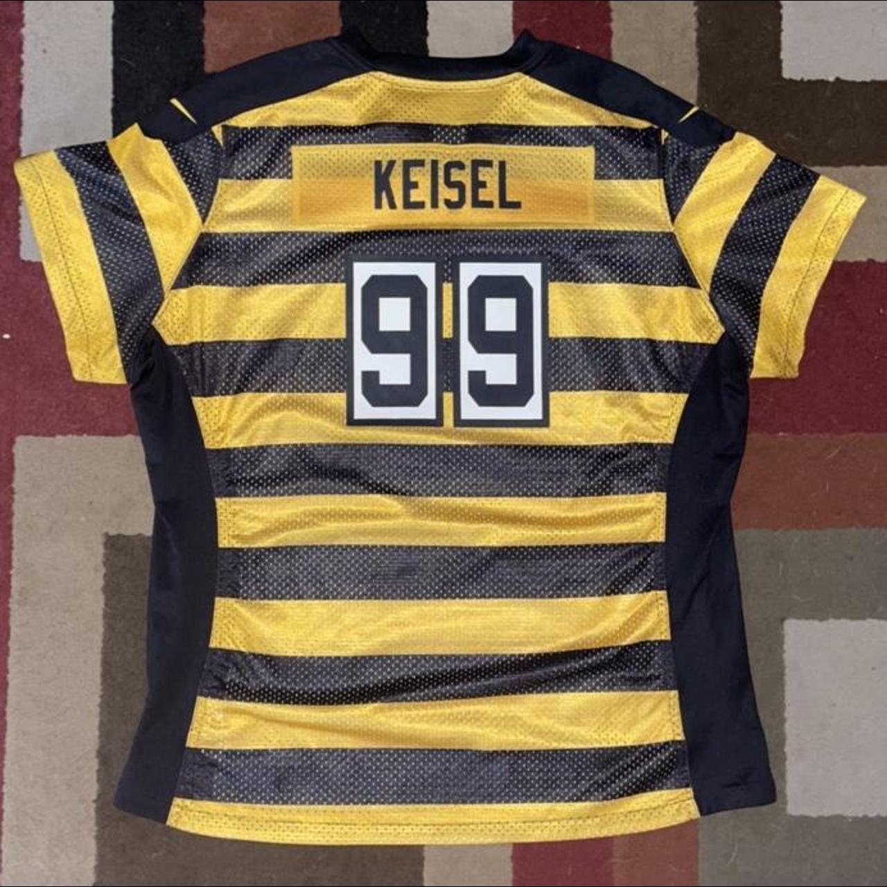 Nike On Field Pittsburgh Steelers #99 Brett Keisel Jersey Youth Sz L Black