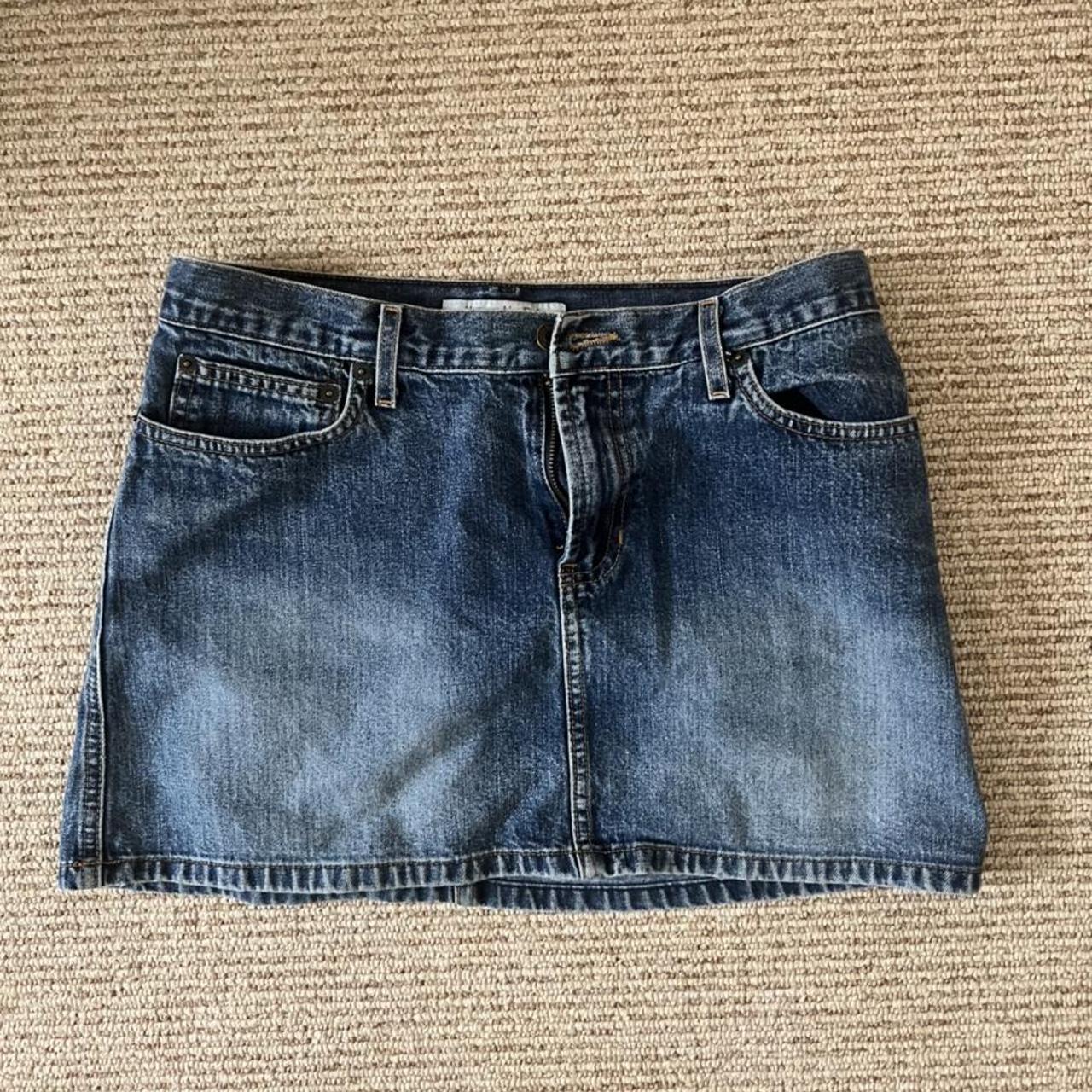 Y2k Abercrombie & fitch denim skirt in the most... - Depop