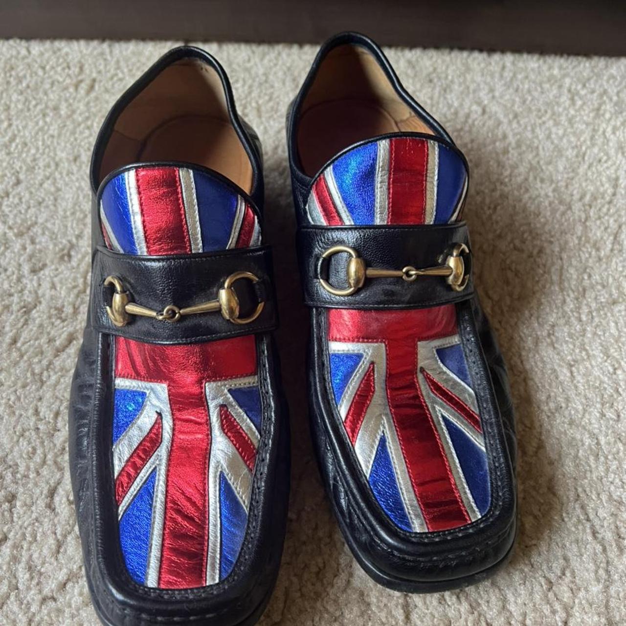 Gucci union jack on sale loafers