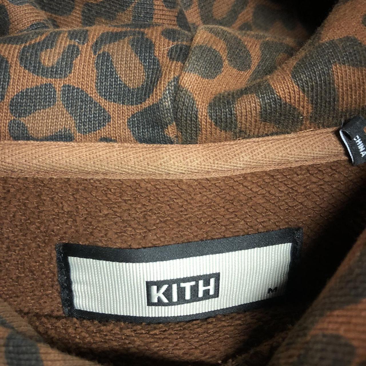 Kith Box logo Cheetah Print hoodie Sz. M Shipped - Depop