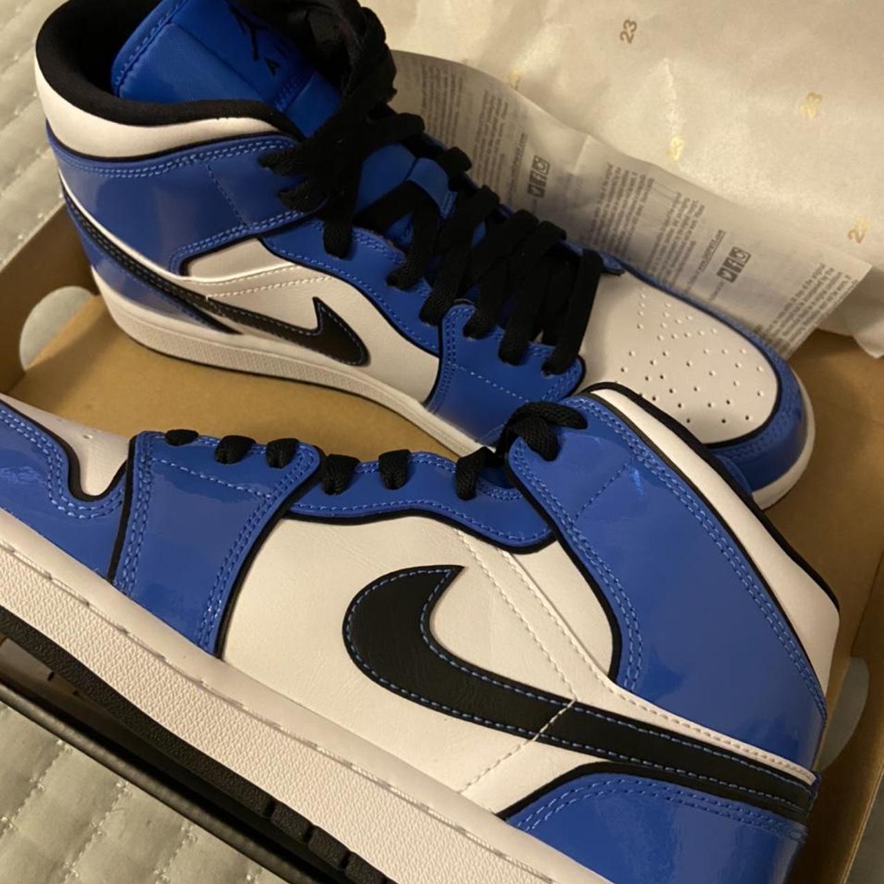 Nike Air Jordan 1 Signal Blue Mid brand new in box.... - Depop