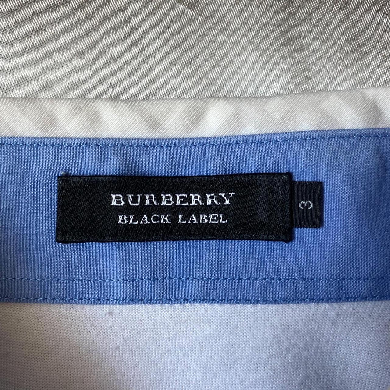 🐟 burberry black label white polo shirt an... - Depop