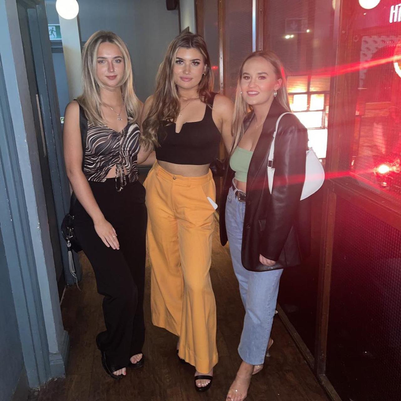 bright orange trousers