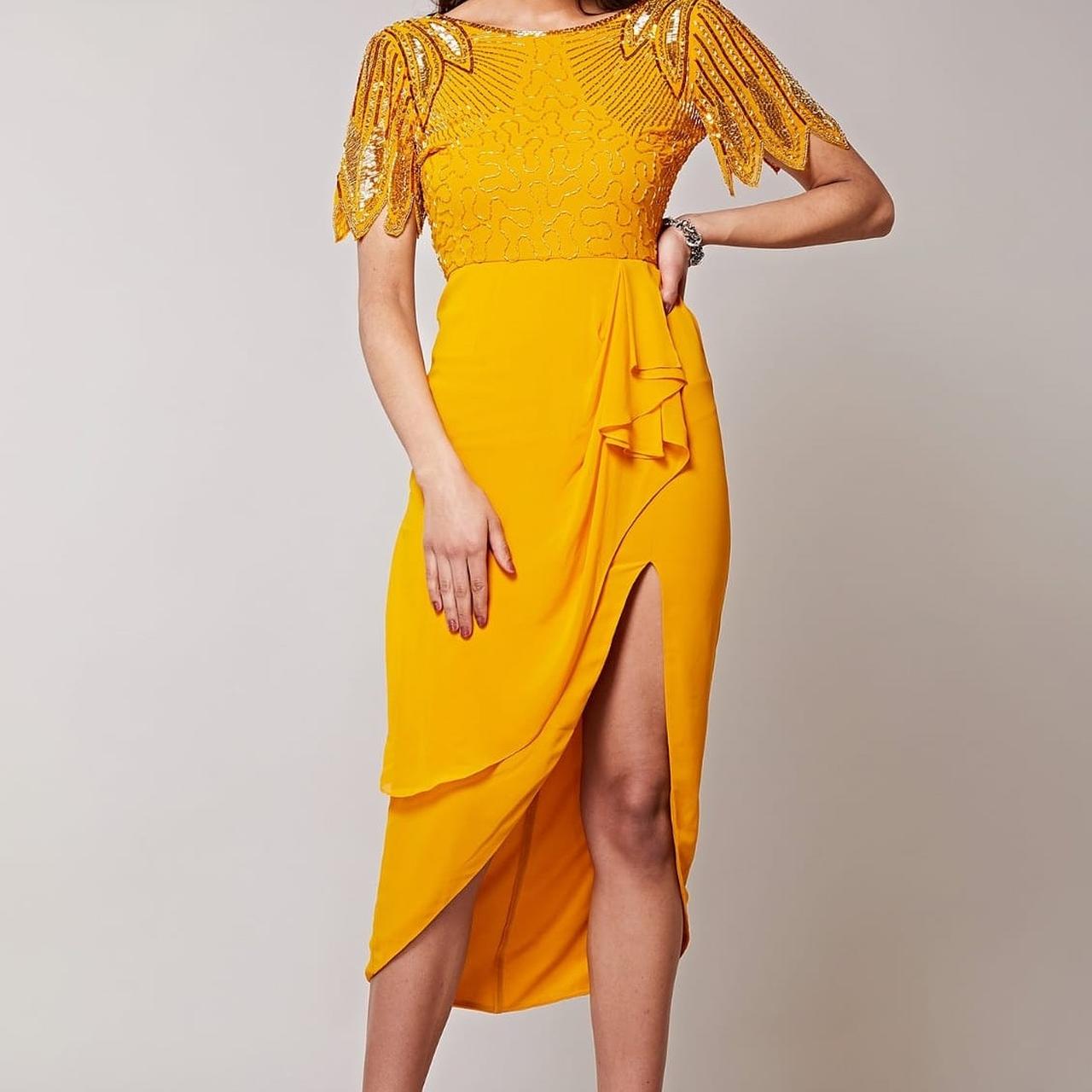 Virgos lounge 2025 mustard dress