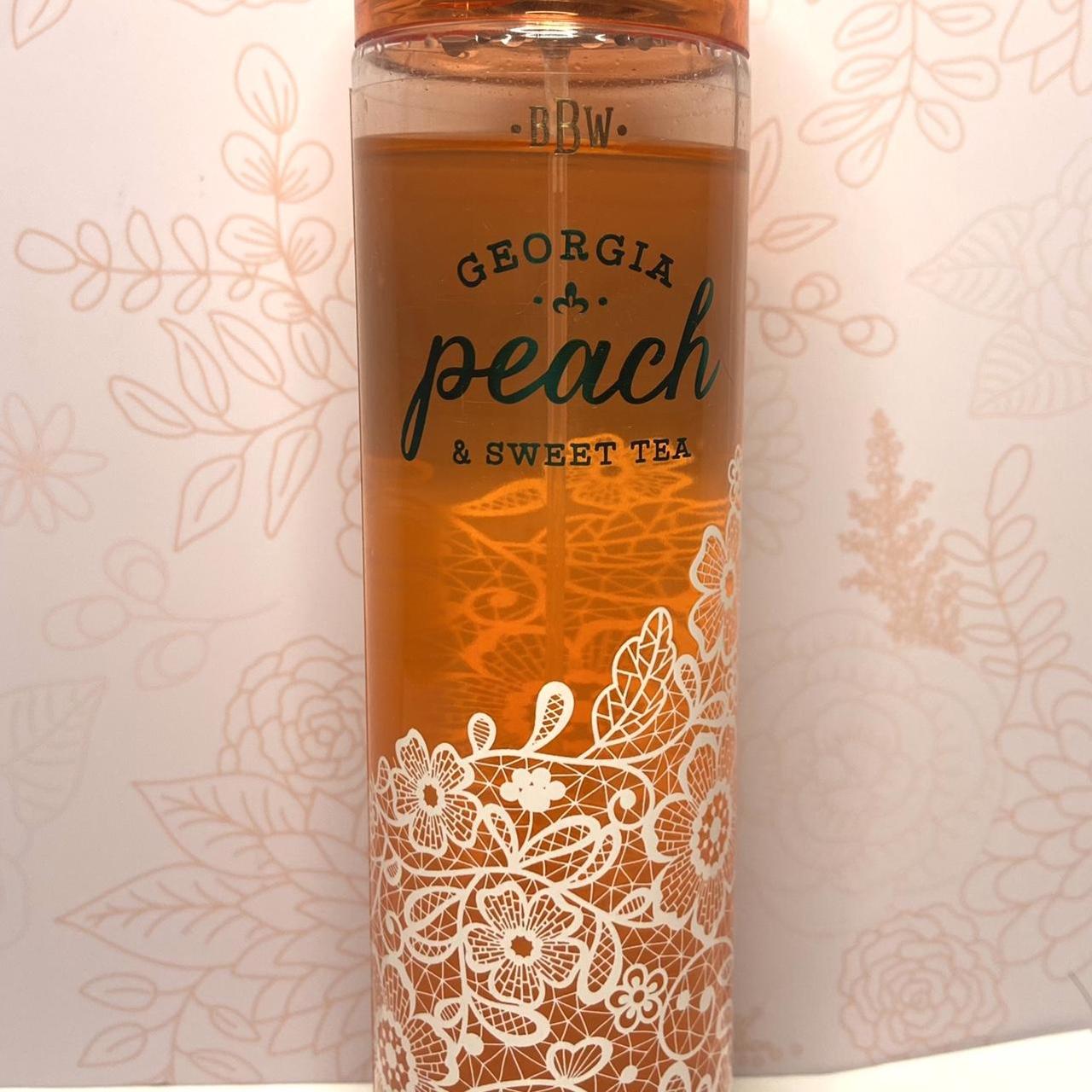 BATH AND BODY WORKS BODY MIST- Georgia Peach & Sweet... - Depop