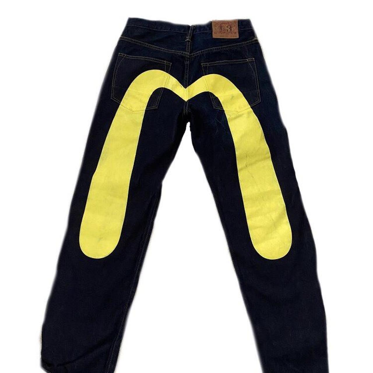 Yellow Evisu Jeans Condition Accepting... Depop