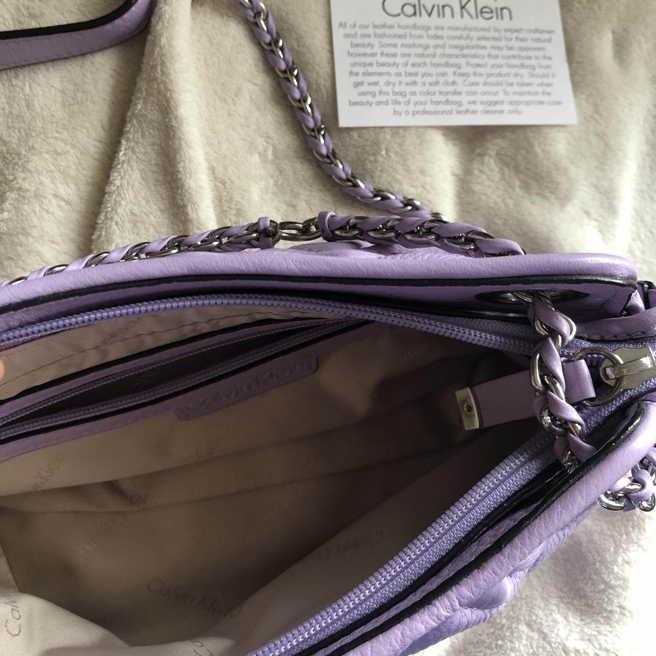 Lilac Calvin Klein handbag Super cute quilted Depop